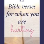 open Bible 11 Bible Verses for when you are hurting pinterest image