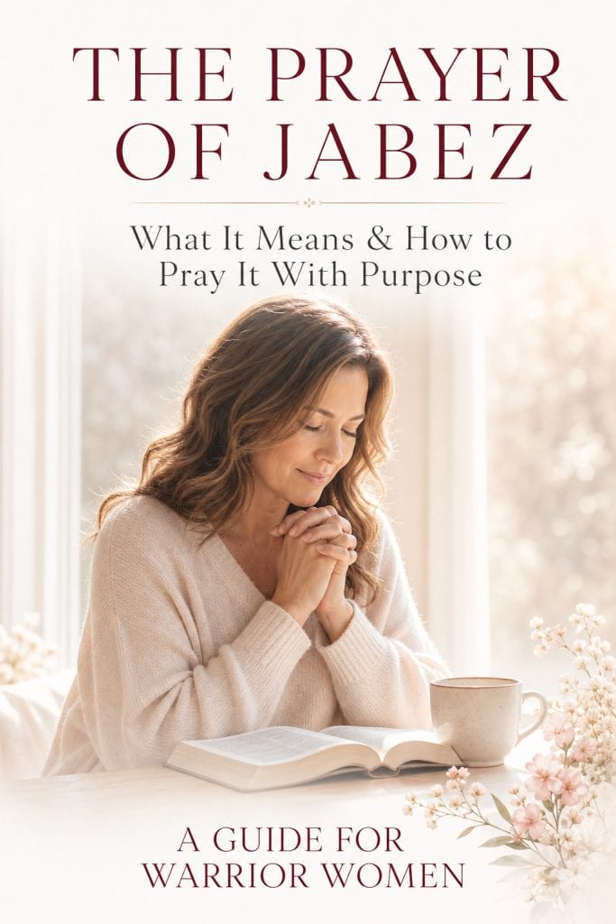 Woman bowing to pray the Prayer of Jabez over her life