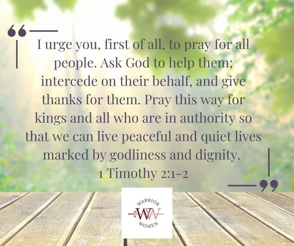 1 Timothy 2:1-2 for how do I pray for someone post