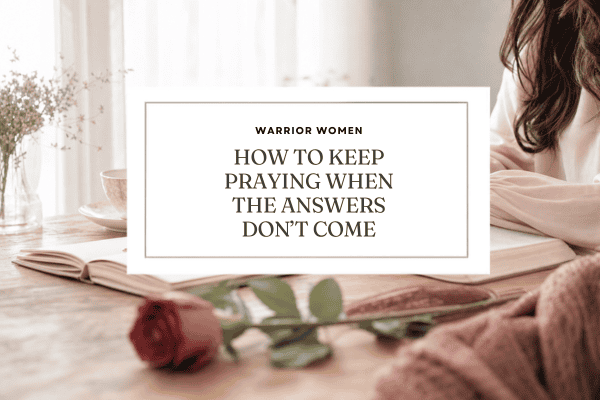 A woman in quiet reflection for a blog post on how to keep praying when waiting on God
