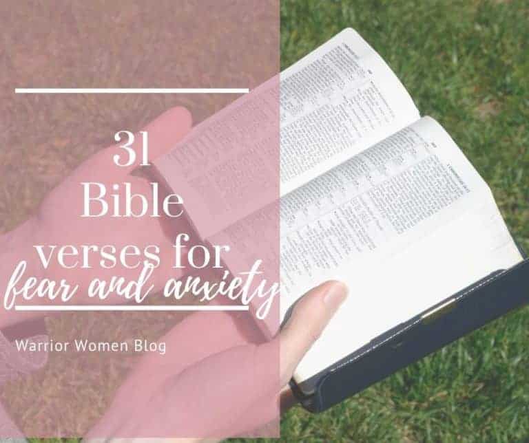 31 Bible verses for fear and anxiety
