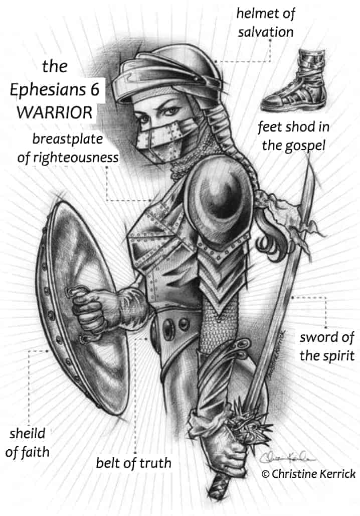 armor of God on a woman